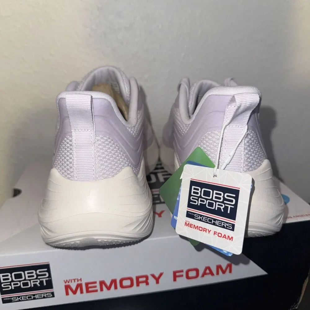 Skechers BOBS Sport Squad Waves Still Wading Women’s 9 Lilac Memory Foam